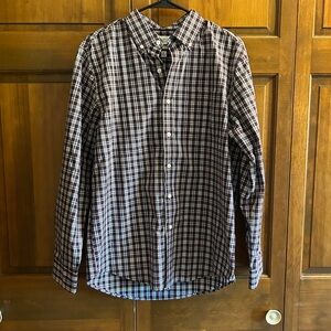 Croft & Barrow Men's Brown Plaid Button-Down Shirt